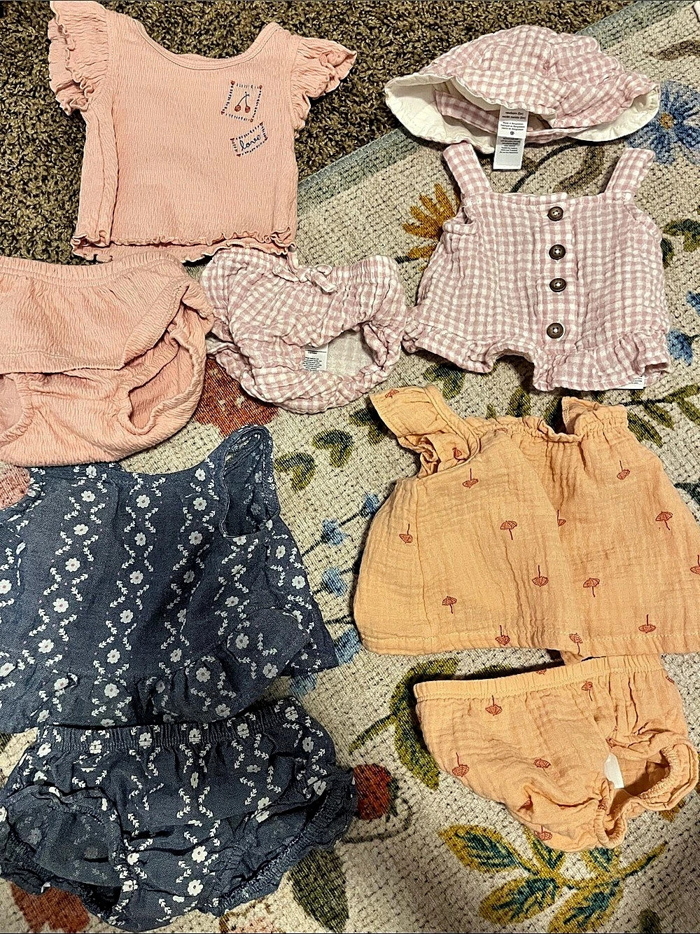 Carter’s Girls Matching Outfit Sets Bundle